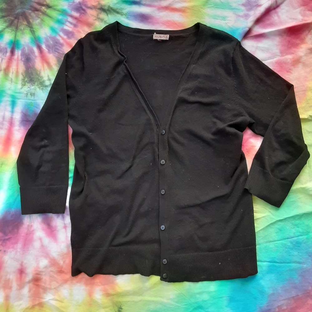 Sold.  All American Bi*Ch Cardigan M - Picture 4 of 6